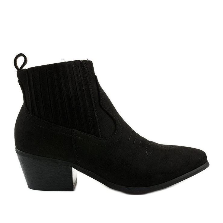 Botines negros con bordado Thosiphae Botines negros con bordado Thosiphae