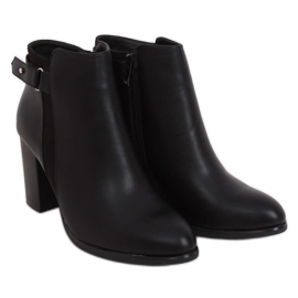 Botas clásicas negras de tacón alto 688-A23 Black negro