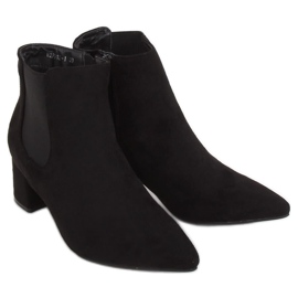 Botas negras de tacón bajo W27012 Black negro