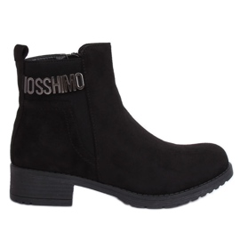 Botas de mujer de ante negro negro 1210D-PA Negro