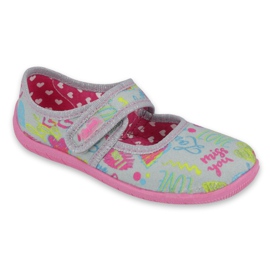 Calzado infantil befado 945Y430 rosa gris multicolor