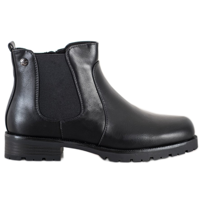 Groto Gogo Botines Chelsea con Cremalleras negro