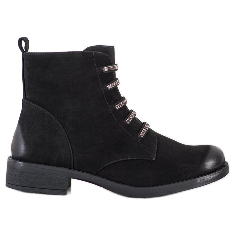 SHELOVET Botas de mujer cómodas negro