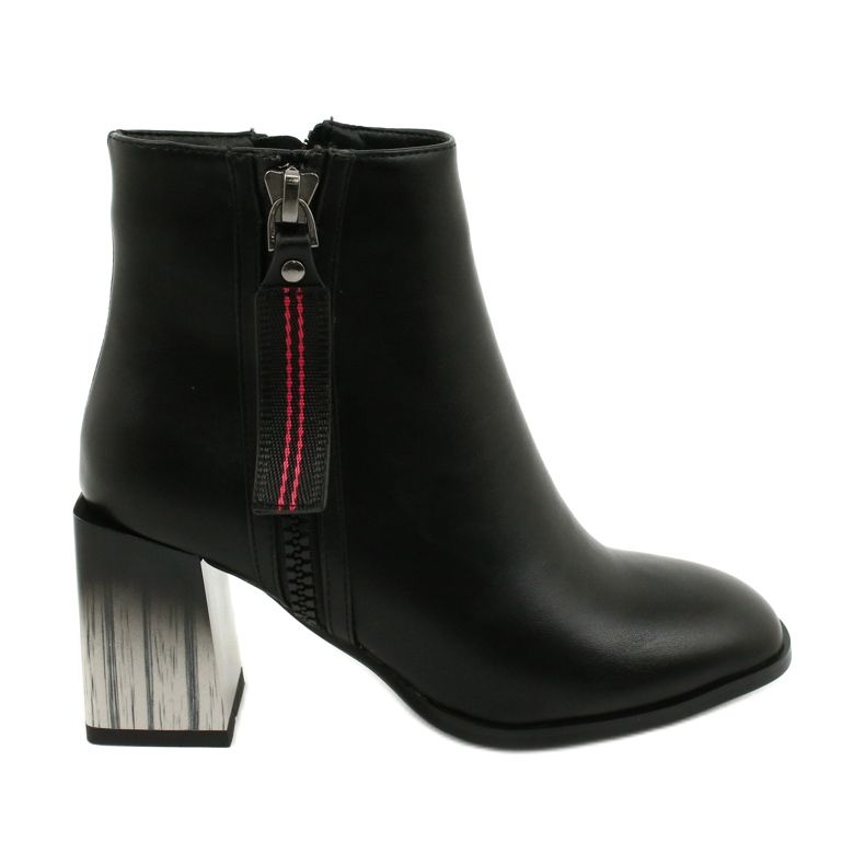 Botines de tacón negros con estilo para mujer Filippo DBT1548/20 BK Botines de tacón negros con estilo para mujer Filippo DBT1548/20 BK