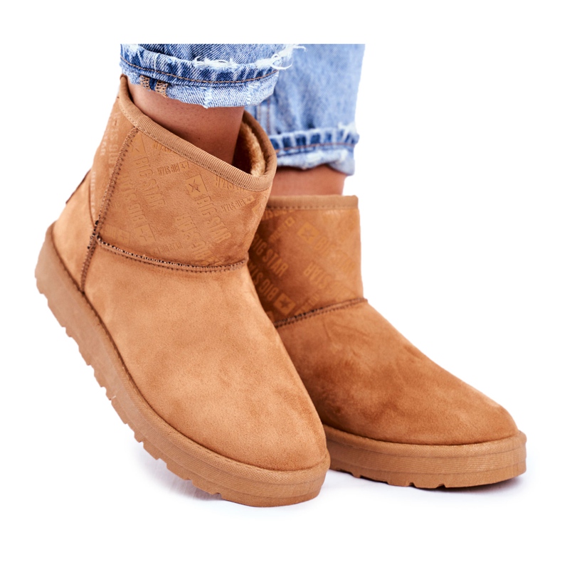 Botas de nieve cálidas marrones para mujer Big Star GG274559 marrón