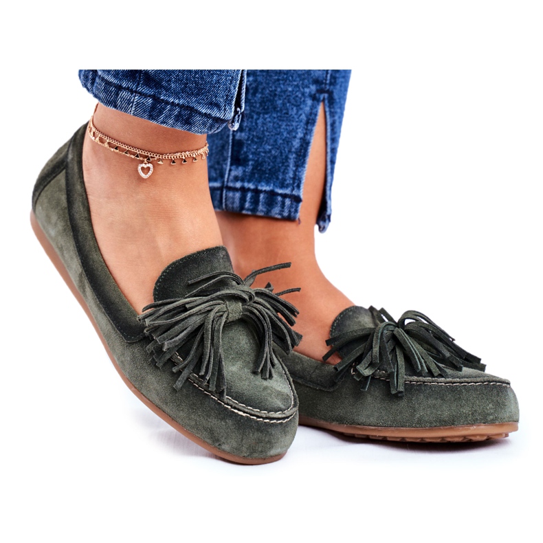 Mocasines Mujer Maciejka Leather Olive 04830-24 verde