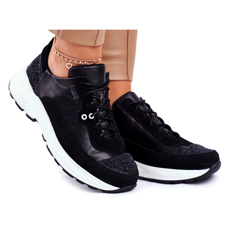 Zapatillas Deportivas Mujer Sneakers Maciejka Leather 04845-01 negro