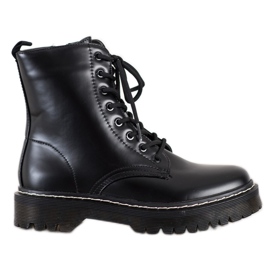 SHELOVET Botas en el control deslizante negro