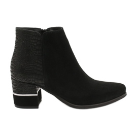 Botas de gamuza elegantes Gamis 4005 negras negro