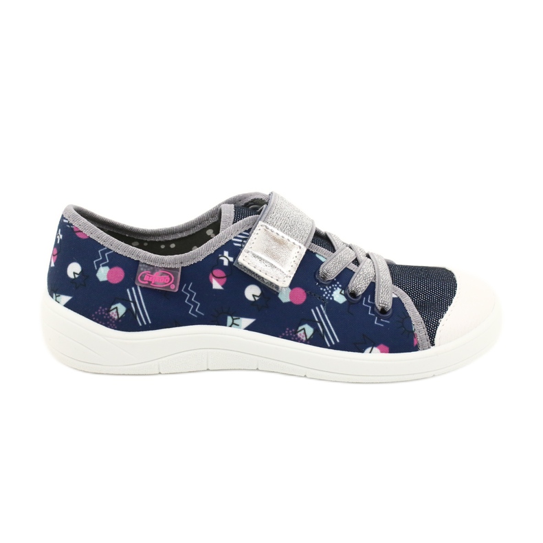 Calzado infantil befado 251Y149 azul marino rosado plata gris
