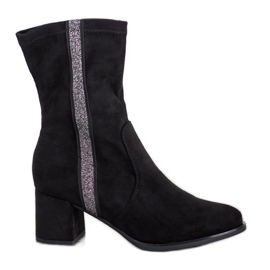 Goodin Botas elegantes sin cordones negro Goodin Botas elegantes sin cordones negro