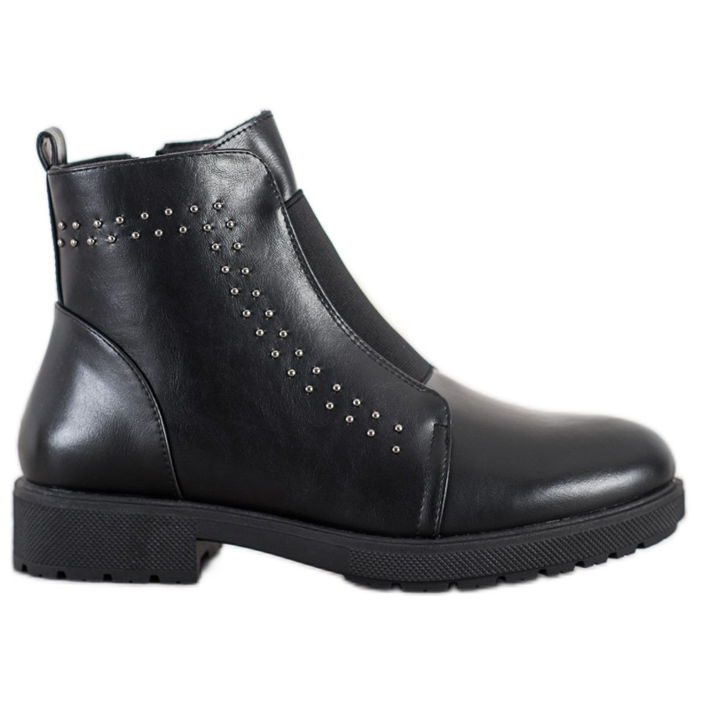 Sergio Leone Botas cómodas con banda elástica negro Sergio Leone Botas cómodas con banda elástica negro