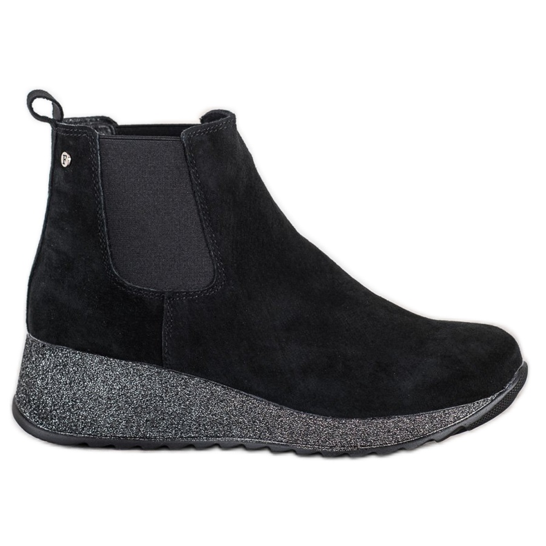 Filippo Botas de cuña negro