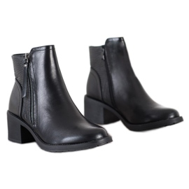 Small Swan Botas clásicas con cremallera negro