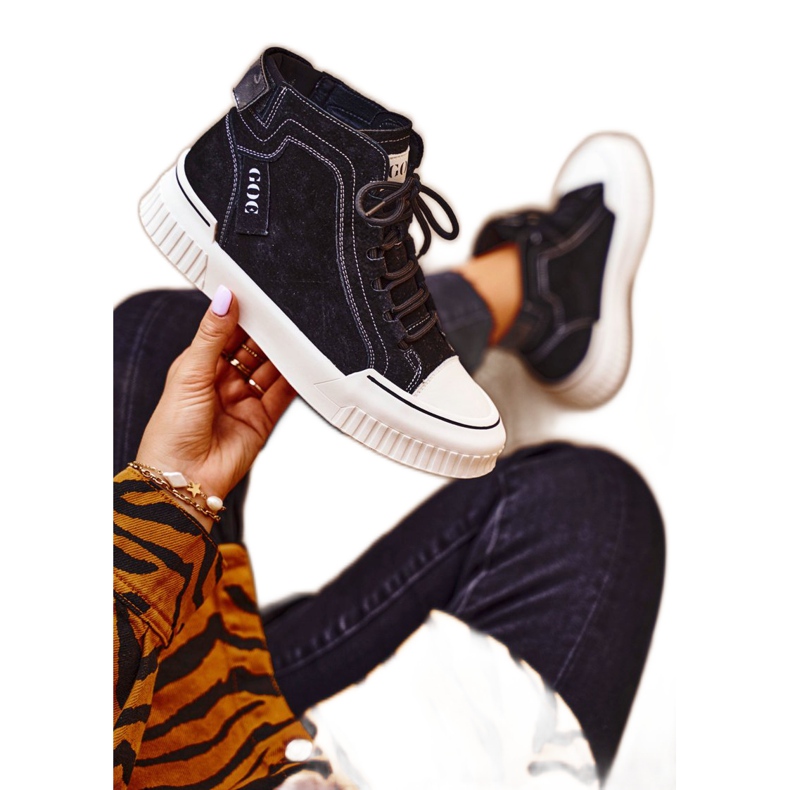 Zapatos Deportivos Mujer Piel GOE Negro GG2N3062
