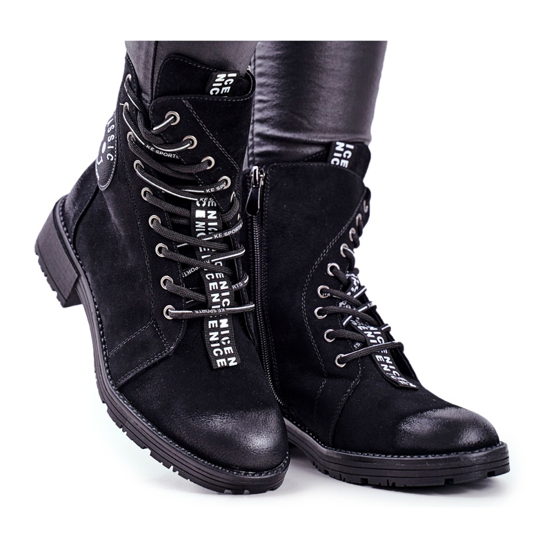 Vinceza Botas de abrigo negras para mujer Aspen negro