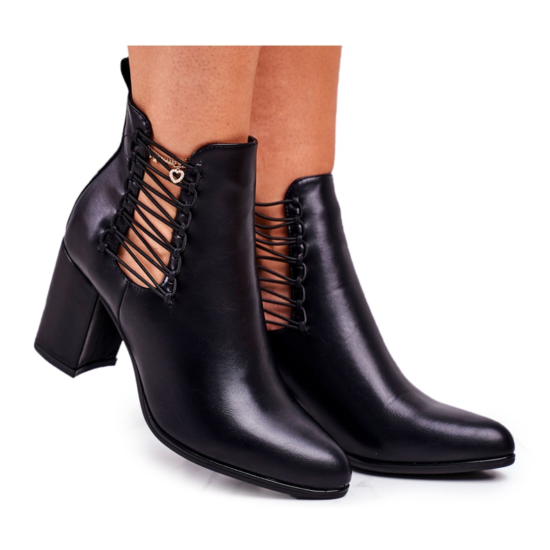 Vinceza De Mujer Botas En Tacón Sin Cordones Con Gomas Negro Vibo Vinceza De Mujer Botas En Tacón Sin Cordones Con Gomas Negro Vibo