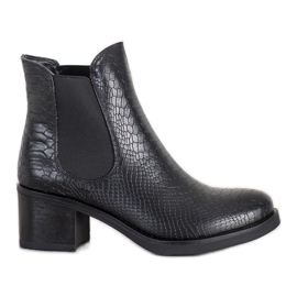 Seastar Botines chelsea con estampado negro Seastar Botines chelsea con estampado negro