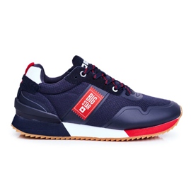 Zapatos Deportivos De Hombre Big Star Azul Marino GG174182 rojo