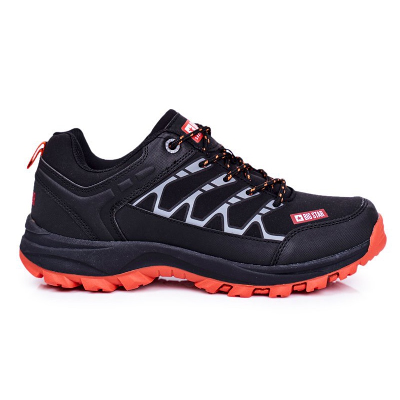 Zapatos Trekking Hombre Big Star Black GG174560 negro naranja