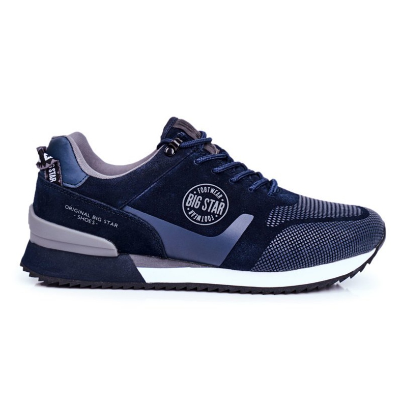 Zapatos Deportivos De Hombre Zapatillas Big Star Azul Marino GG174547 gris