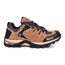 Zapatos de Trekking para Hombre Big Star Outdoor Camel GG174280 marrón negro