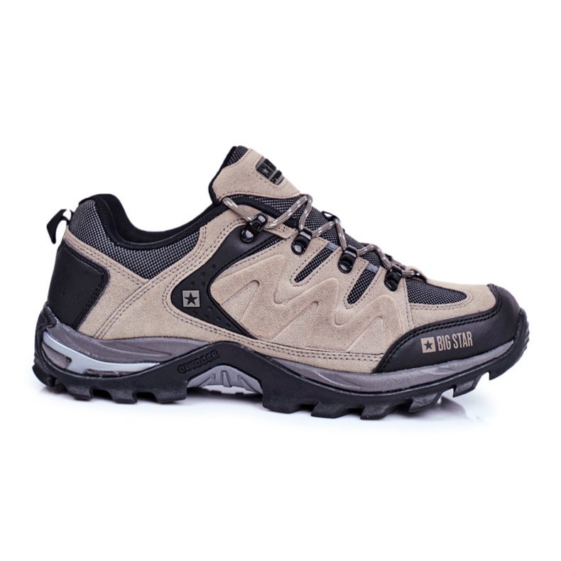 Zapatos de Trekking para Hombre Big Star Outdoor GG174281 beige negro gris