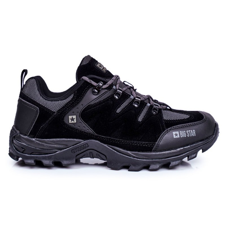 Zapatos De Trekking Para Hombre Big Star Outdoor Black GG174282 negro gris