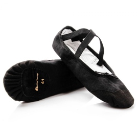 Zapatillas de ballet Meteor de algodón y cuero 54.000 negro
