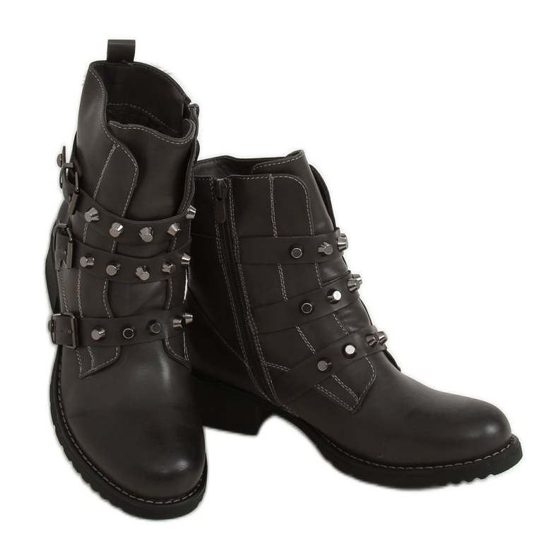 Botas militares grises Z195 Grey Botas militares grises Z195 Grey