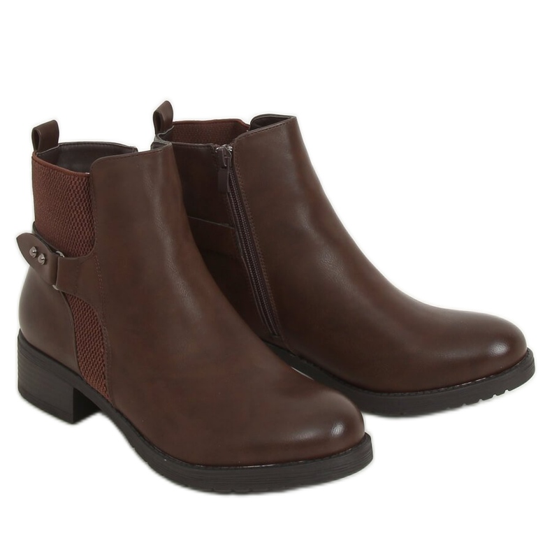 Botas marrones Jodhpur para mujer MDM226 Marrón Botas marrones Jodhpur para mujer MDM226 Marrón
