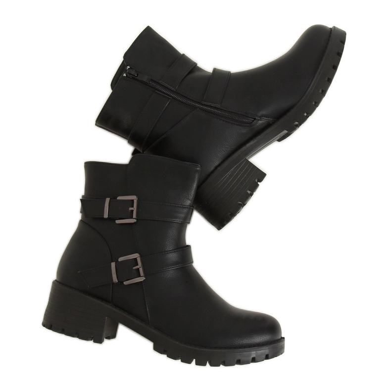 Black Botas negras de mujer ZX2802 Black negro