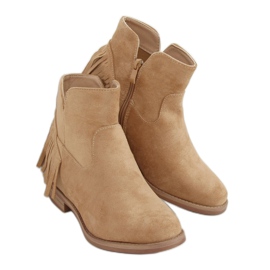 Botas estilo boho en beige 1515 Beige