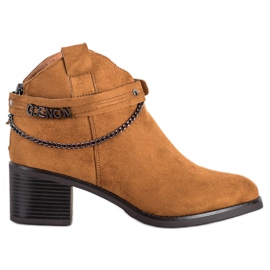 Botas VINCEZA camel marrón multicolor