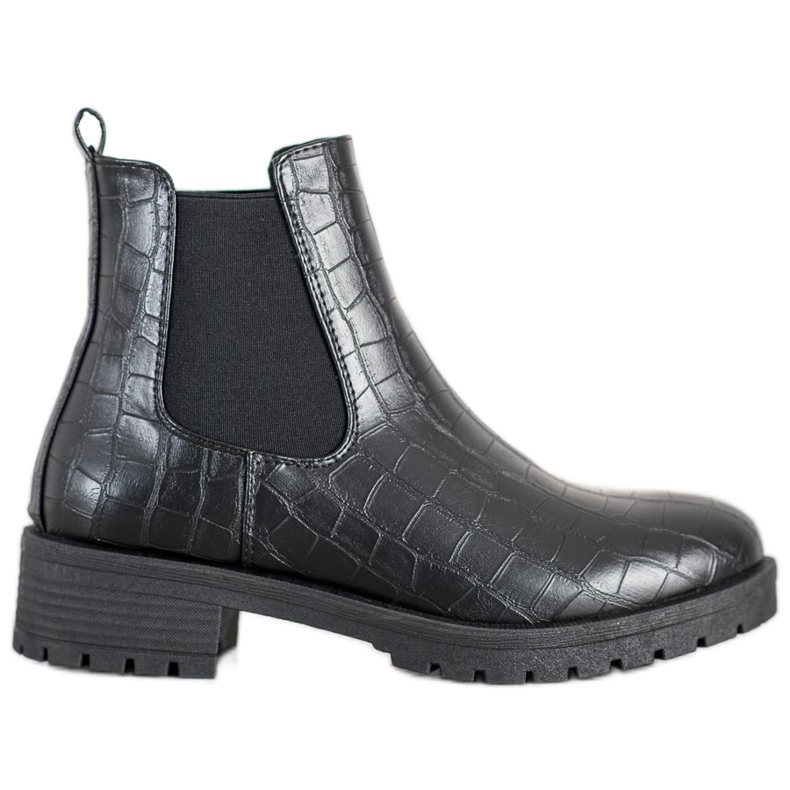 Bella Paris Botas Chelsea sin cordones negro