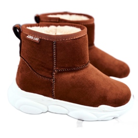 Botas de nieve Big Star para niños Camel GG374086 marrón multicolor