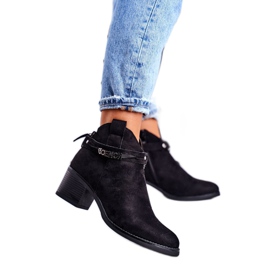 Vinceza Botas De Mujer Con Tacón Negro Fevim