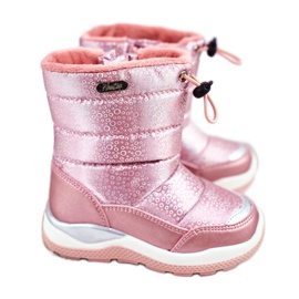 WEESTEP Botas de nieve para niños Calentadas con Lana Felini Rosa