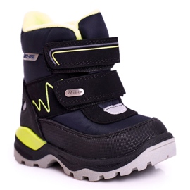 WEESTEP Botas de nieve para niños calentadas con lana azul marino Booom