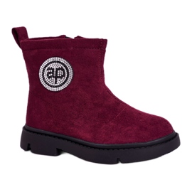 Apawwa Botas de Abrigo Infantil Burdeos Alvin rojo