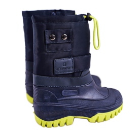 Apawwa Botas de nieve para niños calentadas con piel Azul marino Invierno caliente Apawwa Botas de nieve para niños calentadas con piel Azul marino Invierno caliente