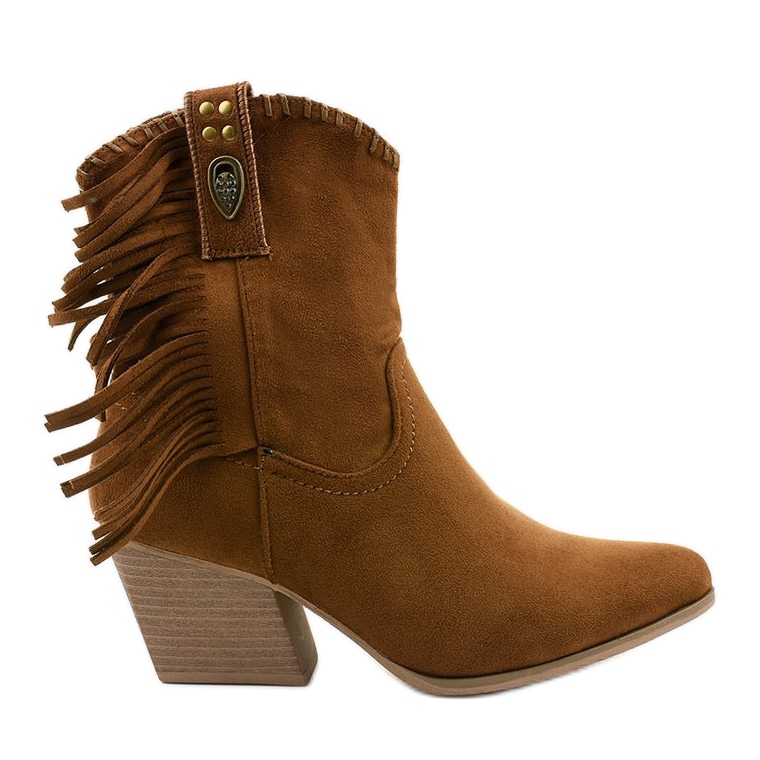 Botas cowboy en ante marrónes de Lamimeila
