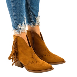 Botines de ante marrones de Joesler cowboy boots marrón