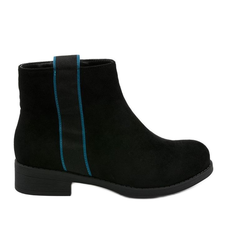 Botas planas negras botas aislantes Thelsys negro azul Botas planas negras botas aislantes Thelsys negro azul