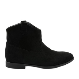 Botas sin cordones de gamuza Epsom negras negro