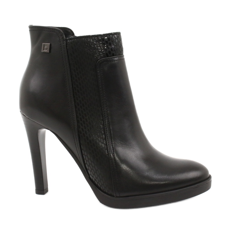 Botas de mujer de piel Arka 7245 negro