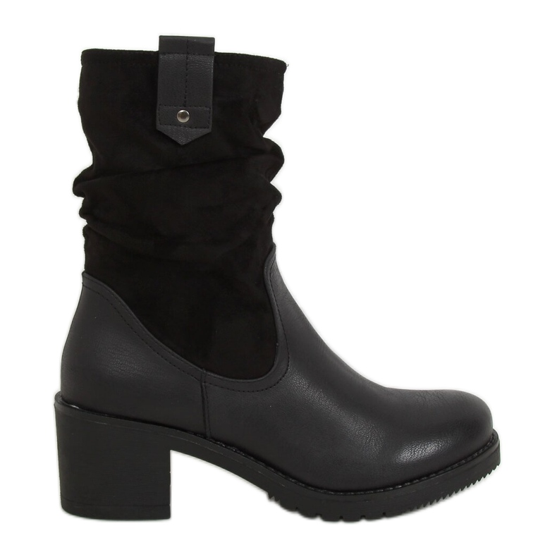 Botas negras de tacón J19-51 Black negro