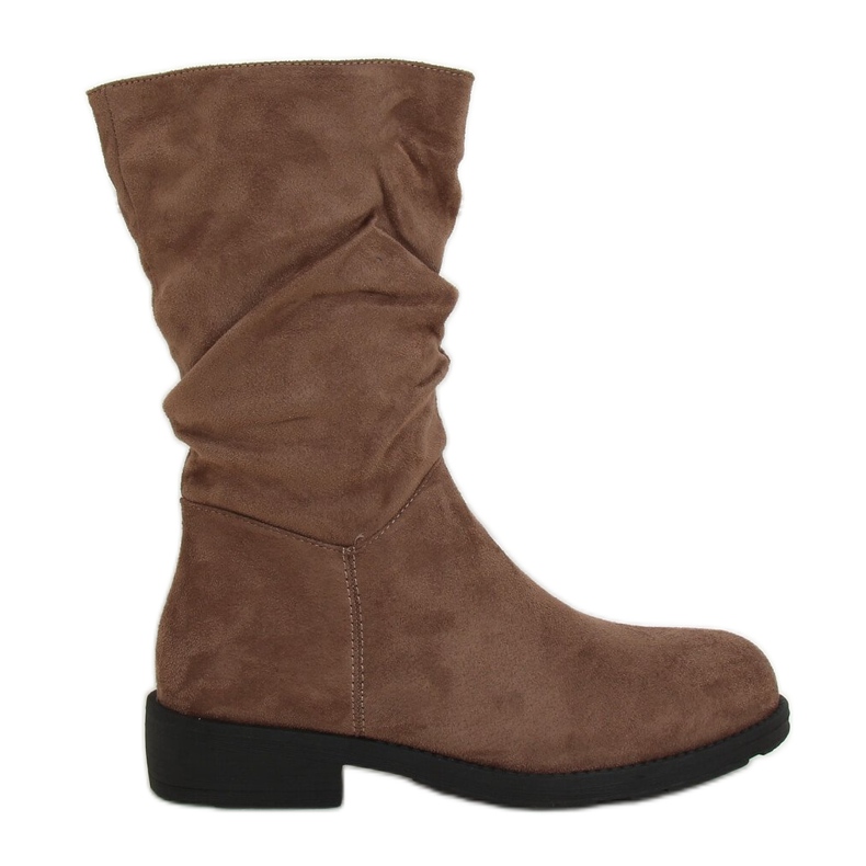 Botas cortas de mujer beige oscuro CH1908 Khaki caqui