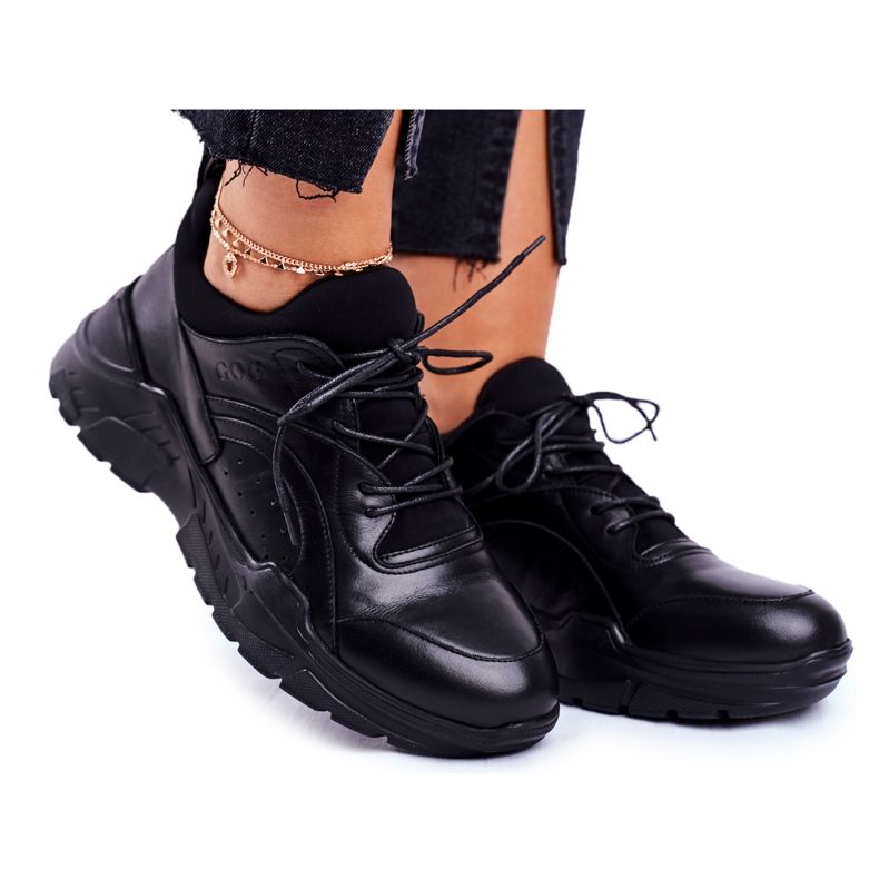 Zapatillas de Mujer Goe Leather Black GG2N3041 negro