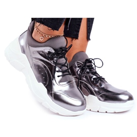 Zapatillas de Mujer Goe Leather Pewter GG2N3040 negro